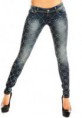 pantaloni jeans e strass